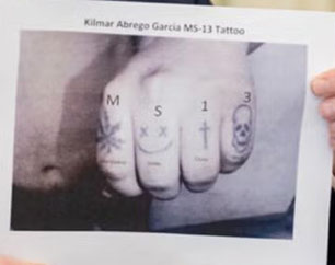 Fake MS-13 Tattoo